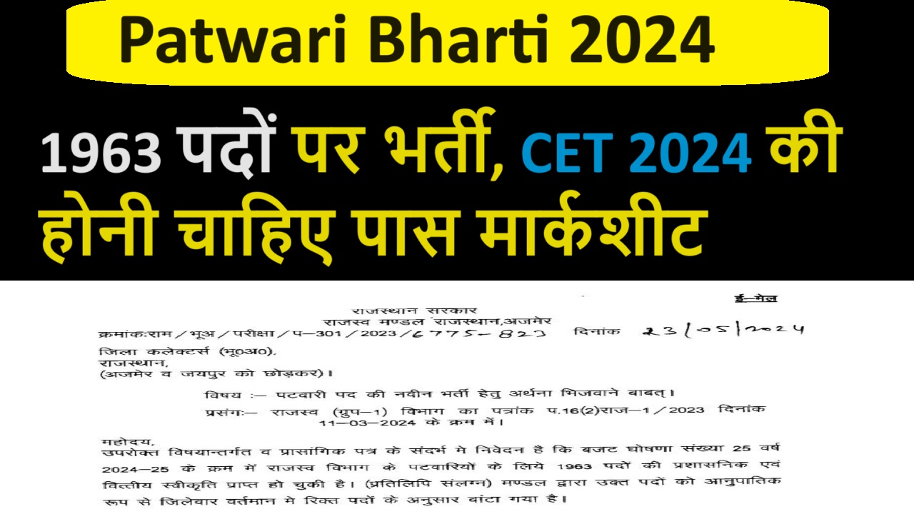 Patwari Bharti 2024