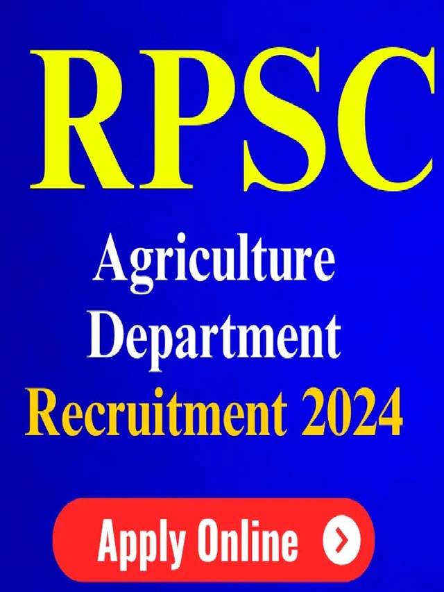 RPSC Agriculture Department recruitment 2024 1